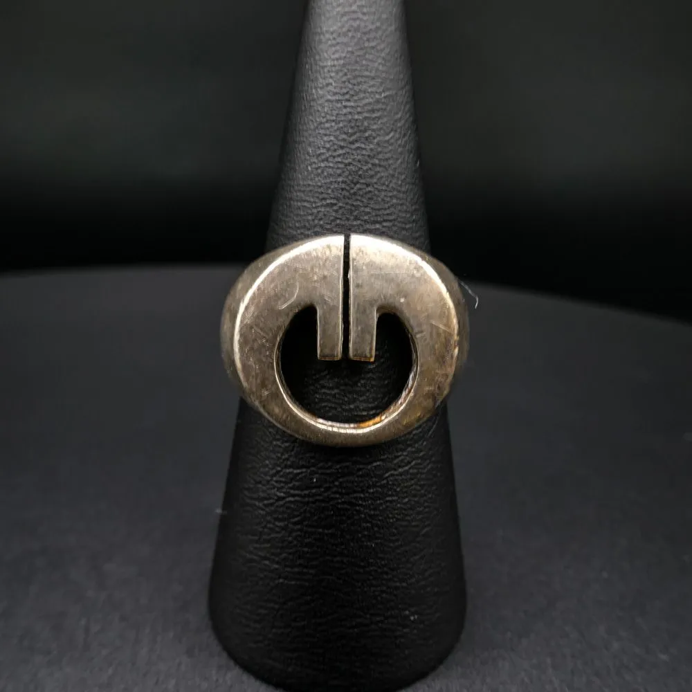 Kraftig vintage ring i sterling sølv